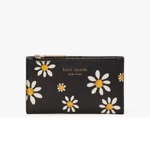 Kate Spade Spencer Daisy Dots Small Slim Bifold Wallet